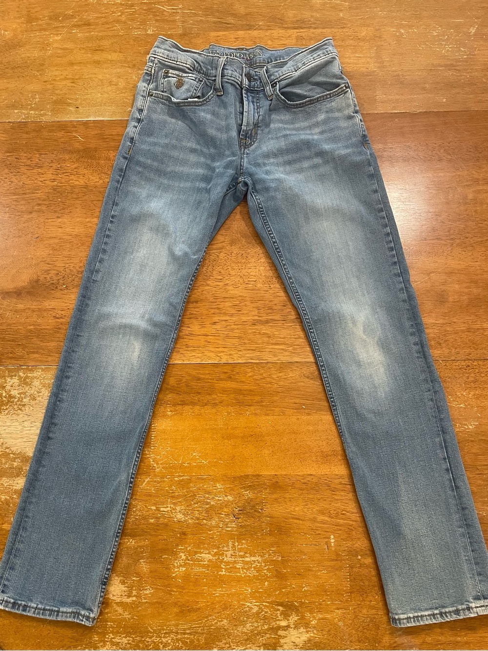 U.S. Polo Assn. Light Blue Slim Straight Jeans